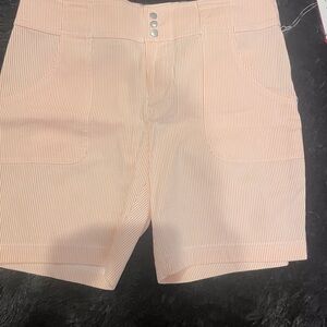 New With Tags- Jofit pink pinstripe shorts Sz 6